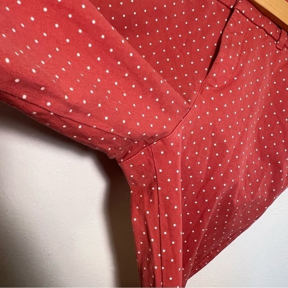 Old Navy Pixie High Rise Ankle Pant Gooseberry Polka Dot - Picture 6 of 11